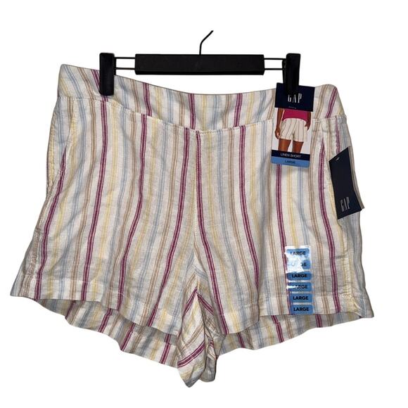 Gap Shorts Summer Stripe Size Large pull on - Picture 1 of 4